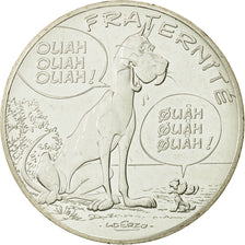Coin, France, 10 Euro, Fraternité, Chiens, 2015, MS(63), Silver