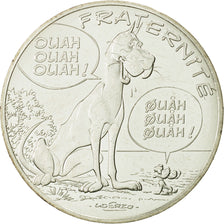 Coin, France, 10 Euro, Fraternité, Chiens, 2015, MS(63), Silver