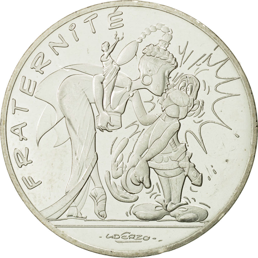 Coin, France, 10 Euro, Fraternité, Astérix, 2015, MS(63), Silver