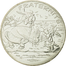 Coin, France, 10 Euro, Fraternité, Astérix, Olaf, 2015, MS(63), Silver