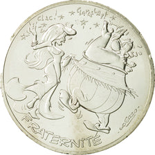 Coin, France, 10 Euro, Fraternité, Obélix, Danse, 2015, MS(63), Silver