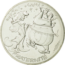 Coin, France, 10 Euro, Fraternité, Obélix, Danse, 2015, MS(63), Silver