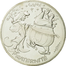 Coin, France, 10 Euro, Fraternité, Obélix, Danse, 2015, MS(63), Silver