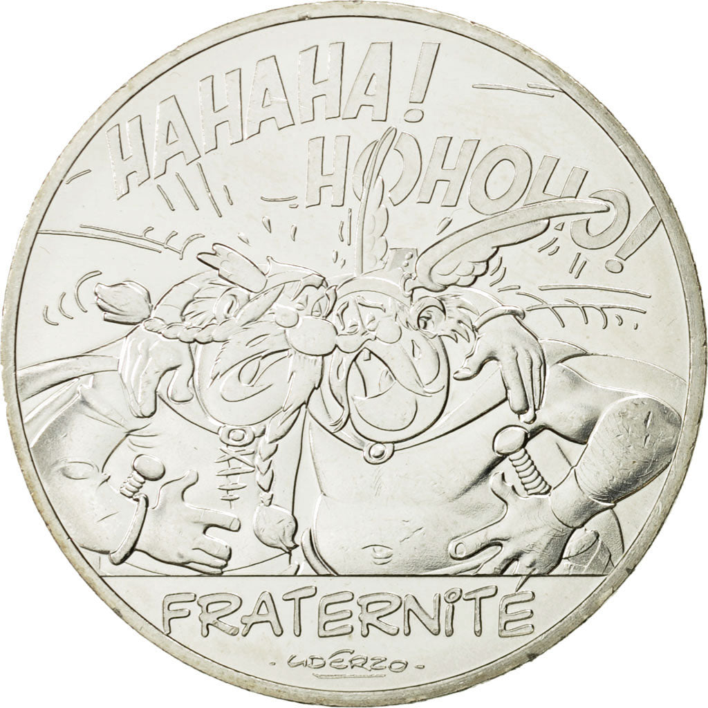 Monnaie, France, 10 Euro, Fraternité, Abraracourcix, 2015, SPL, Argent