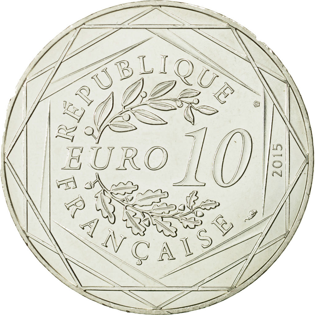 Monnaie, France, 10 Euro, Fraternité, Astérix chez les Bretons, 2015, SPL