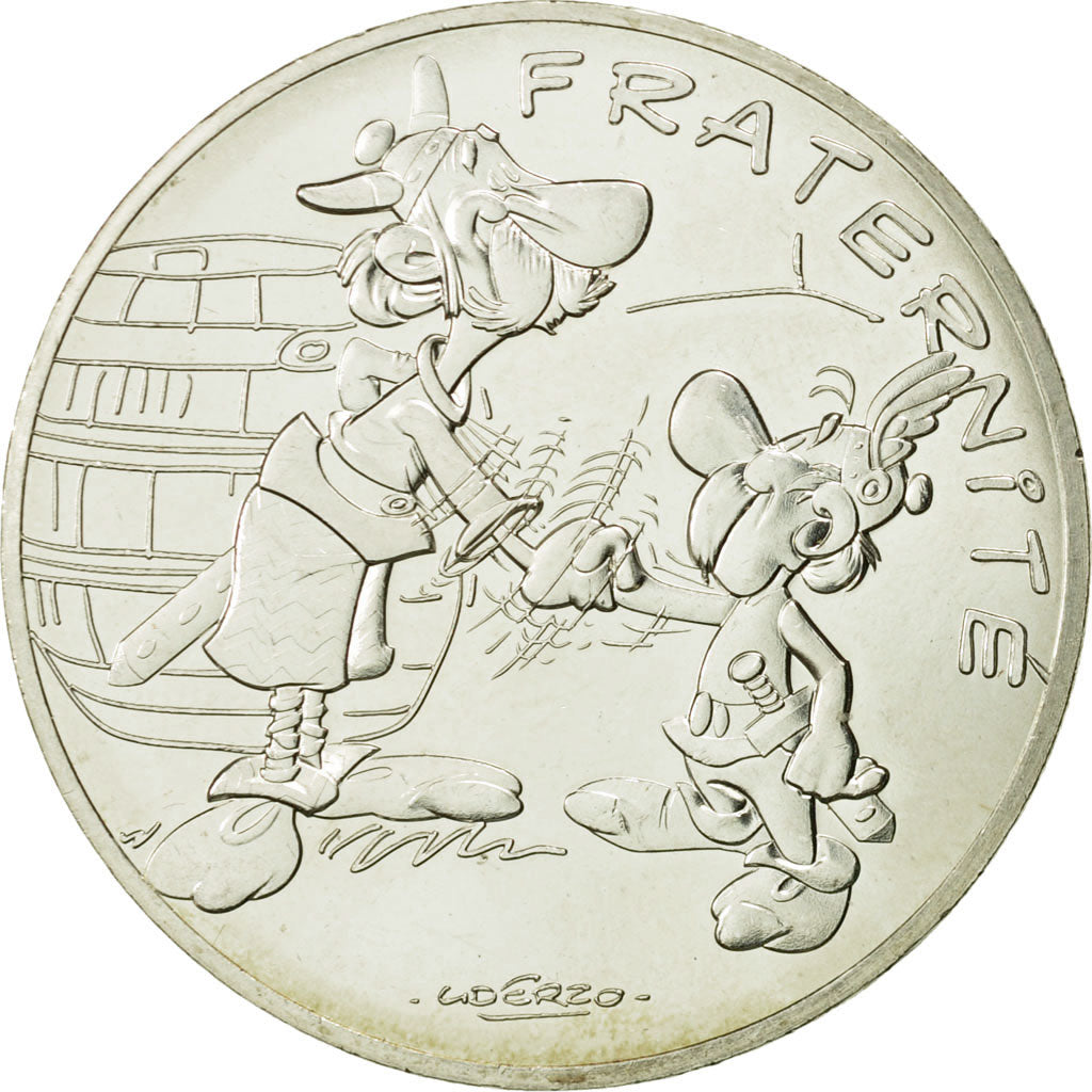 Coin, France, 10 Euro, Fraternité, Astérix chez les Bretons, 2015, MS(63)