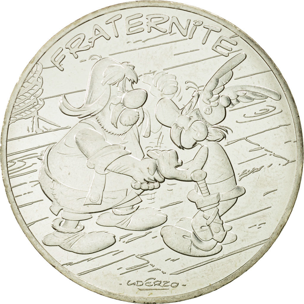 Coin, France, 10 Euro, Fraternité, Astérix chez les Helvètes, 2015, MS(63)