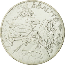 Coin, France, 10 Euro, Egalité, Abraracourcix, Obélix, 2015, MS(63), Silver