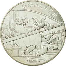 Moneda, Francia, 10 Euro, Egalité, Astérix, Obélix, 2015, SC, Plata