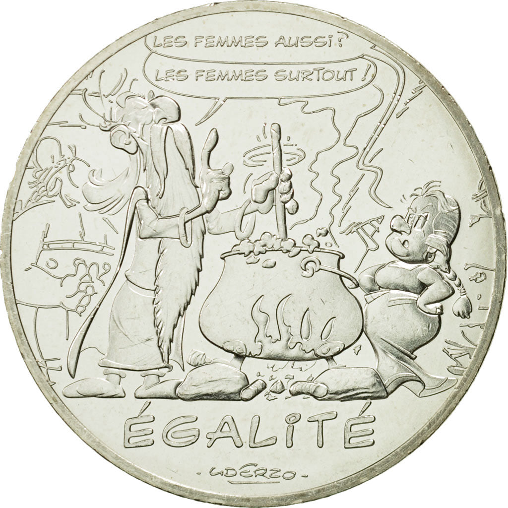 Coin, France, 10 Euro, Egalité, Druide, 2015, MS(63), Silver