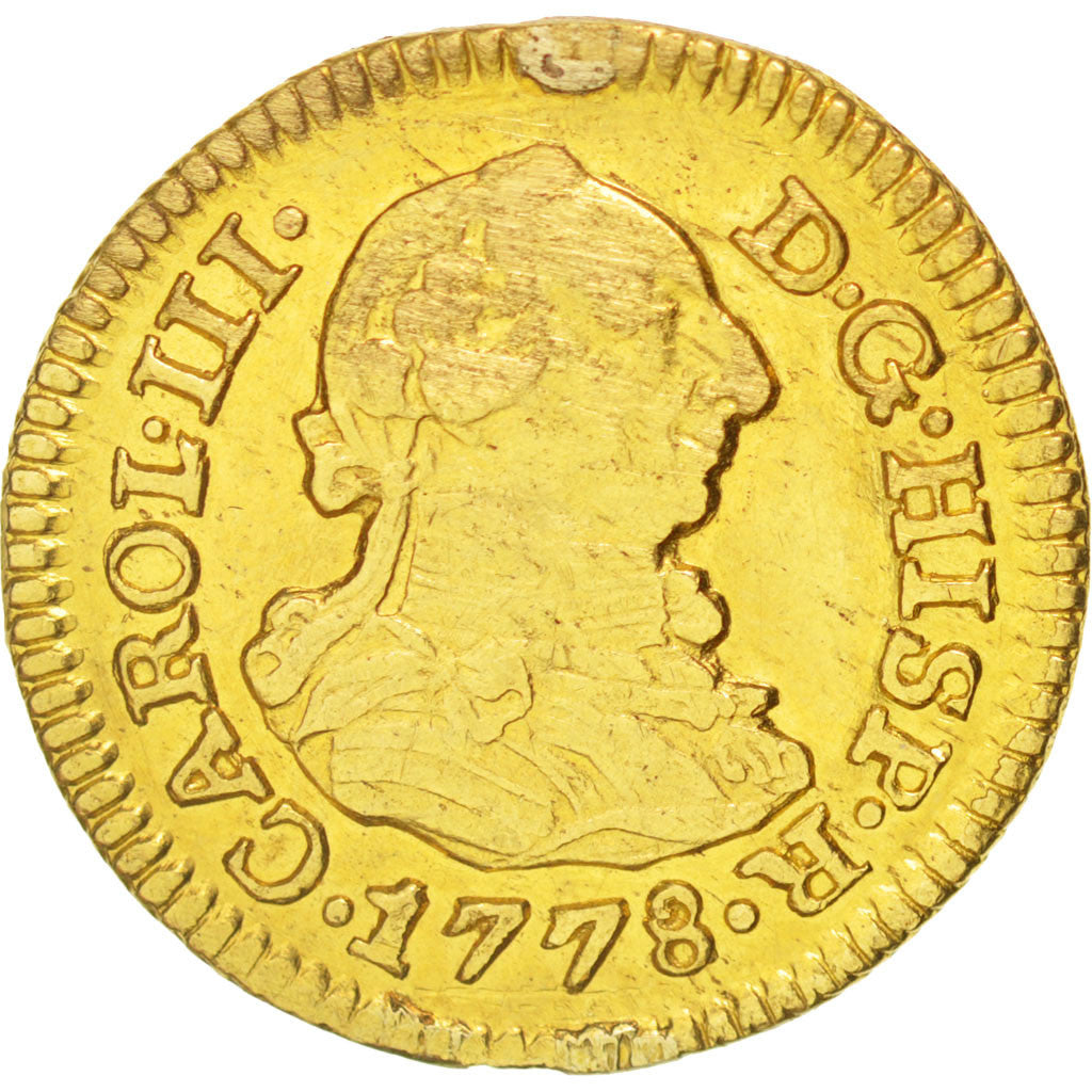 Spain, 1/2 Escudo, 1778, Seville, Gold, KM:415.2