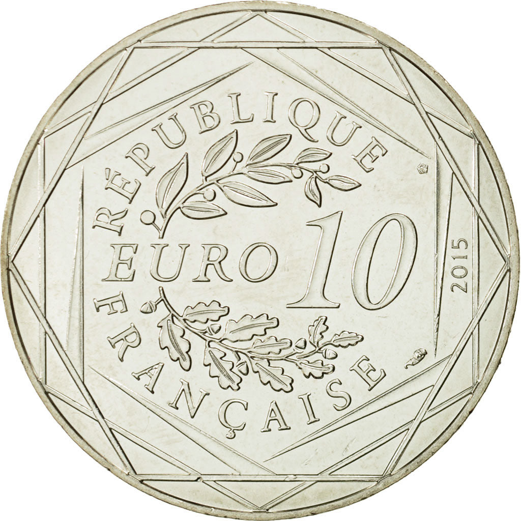 Monnaie, France, 10 Euro, Egalité, Obélix, Mme Agecanonix, 2015, SPL, Argent