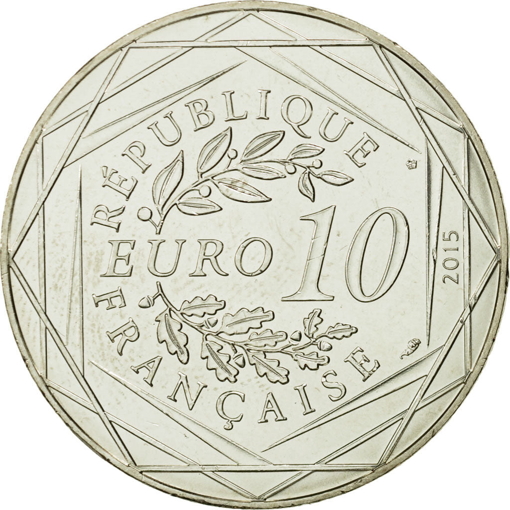 Monnaie, France, 10 Euro, Egalité, Gaulois, Chaudron, 2015, SPL, Argent