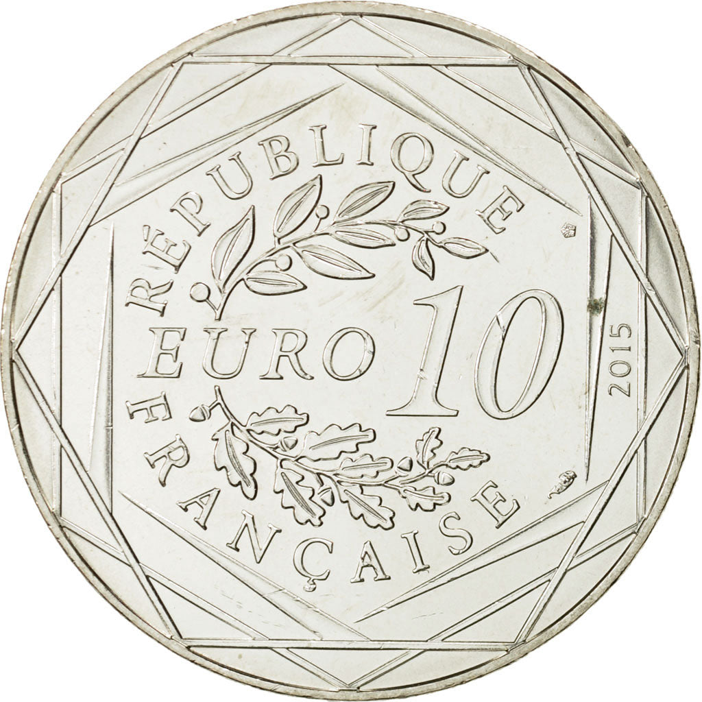 Monnaie, France, 10 Euro, Egalité, Gaulois, Chaudron, 2015, SPL, Argent