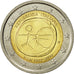 Włochy, 2 Euro, EMU, 2009, Rome, MS(63), Bimetaliczny