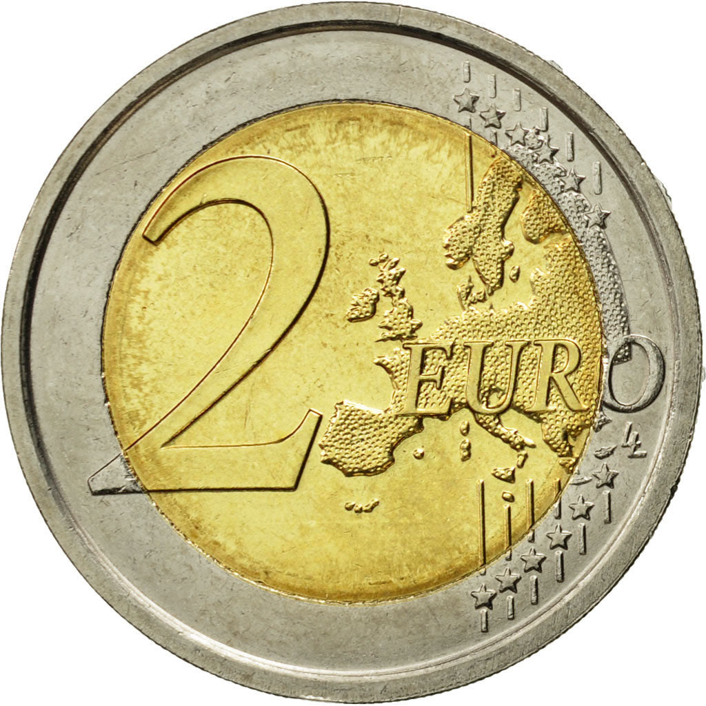 Włochy, 2 Euro, EMU, 2009, Rome, MS(63), Bimetaliczny