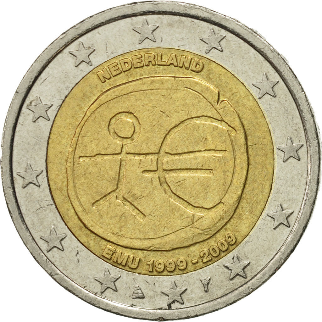 Paesi Bassi, 2 Euro, EMU, 2009, BB, Bi-metallico