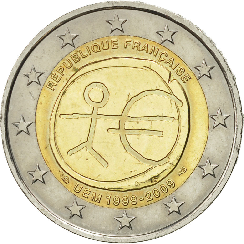 Coin, France, 2 Euro, EMU, 2009, MS(63), Bi-Metallic