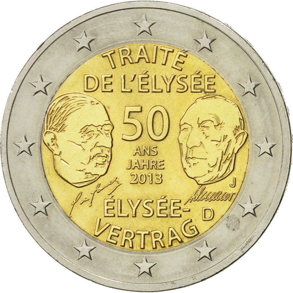 Allemagne, 2 Euro, Traité de l'Elysée, 2009, SPL, Bi-Metallic
