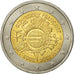 Coin, France, 2 Euro, 10 ans de l'Euro, 2012, MS(63), Bi-Metallic