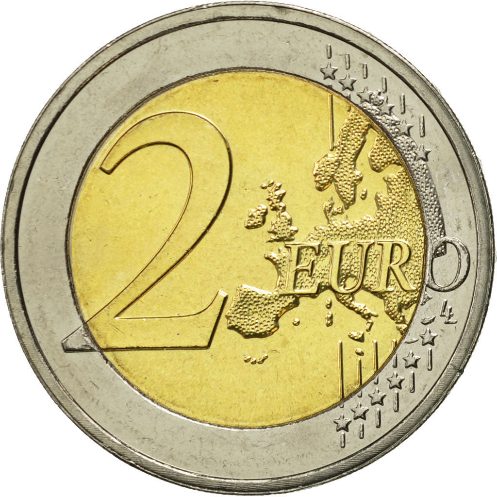 Luxembourg, 2 Euro, 10 ans de l'Euro, 2012, MS(63), Bi-Metallic