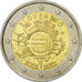 Eslovaquia, 2 Euro, 10 ans de l'Euro, 2012, SC, Bimetálico
