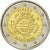 Spanien, 2 Euro, 10 ans de l'Euro, 2012, UNZ, Bi-Metallic