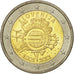 Slovénie, 2 Euro, 10 ans de l'Euro, 2012, SPL, Bi-Metallic