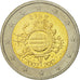 IRELAND REPUBLIC, 2 Euro, 10 ans de l'Euro, 2012, MS(63), Bi-Metallic