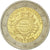 Austria, 2 Euro, 10 ans de l'Euro, 2012, Vienna, MS(63), Bimetaliczny