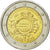 Grecja, 2 Euro, 10 ans de l'Euro, 2012, Athens, MS(63), Bimetaliczny