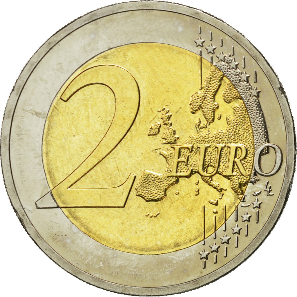 Allemagne, 2 Euro, 10 ans de l'Euro, 2012, SUP+, Bi-Metallic