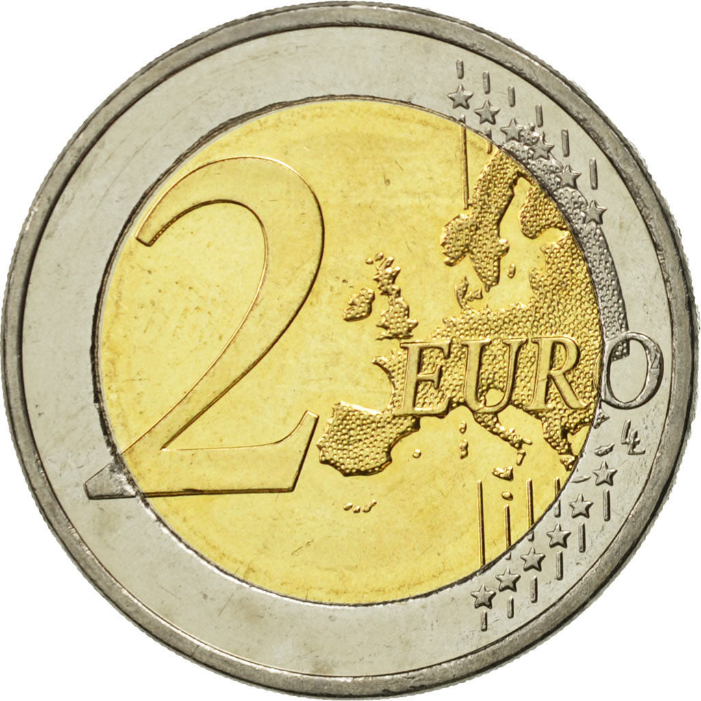 Finland, 2 Euro, Traité de Rome 50 ans, 2007, MS(63), Bi-Metallic