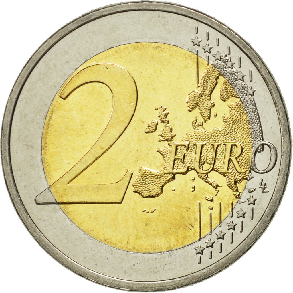 Slovenia, 2 Euro, Traité de Rome 50 ans, 2007, MS(63), Bi-Metallic