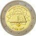 REPUBBLICA D’IRLANDA, 2 Euro, Traité de Rome 50 ans, 2007, BB, Bi-metallico
