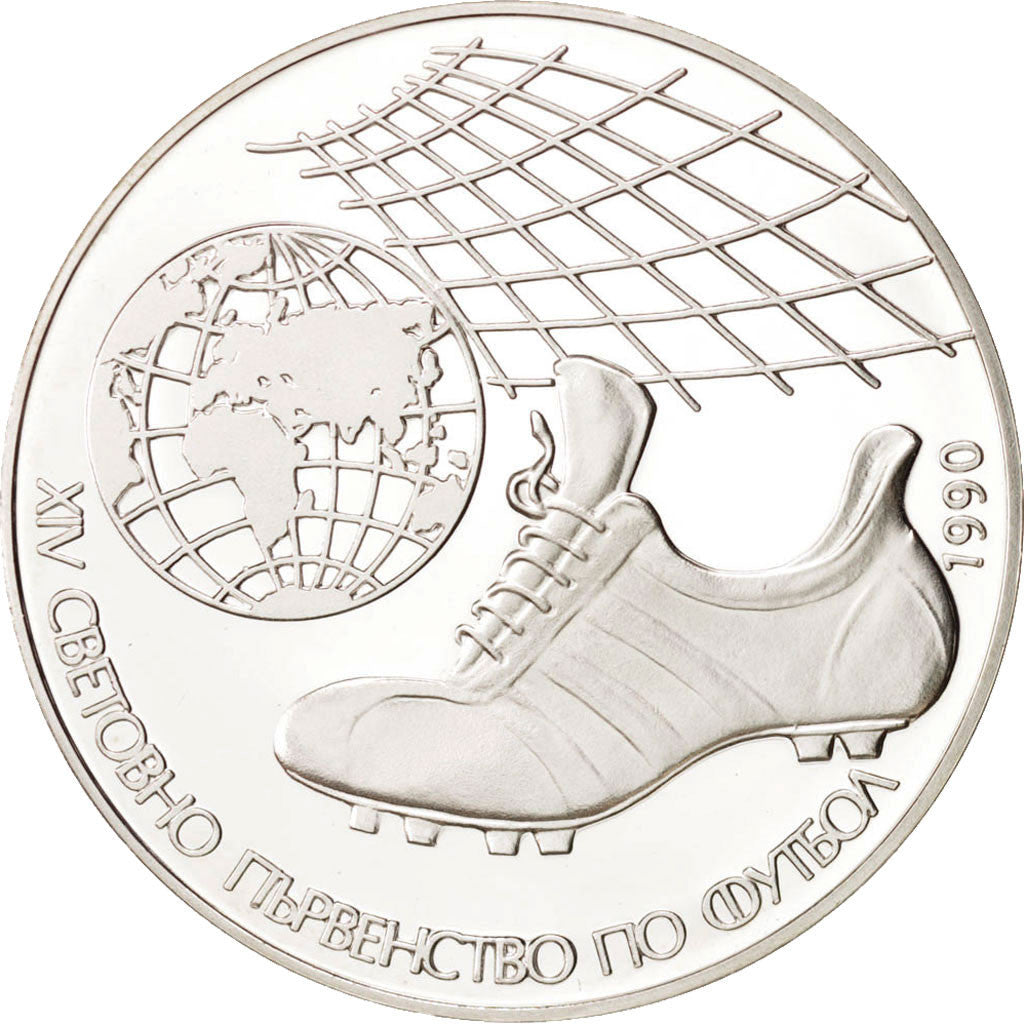 Moneda, Bulgaria, 25 Leva, 1990, FDC, Plata, KM:191