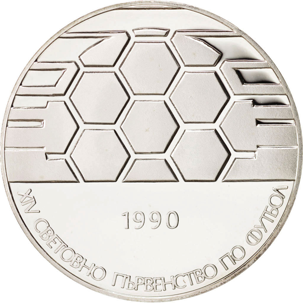 Moneda, Bulgaria, 25 Leva, 1990, FDC, Plata, KM:192