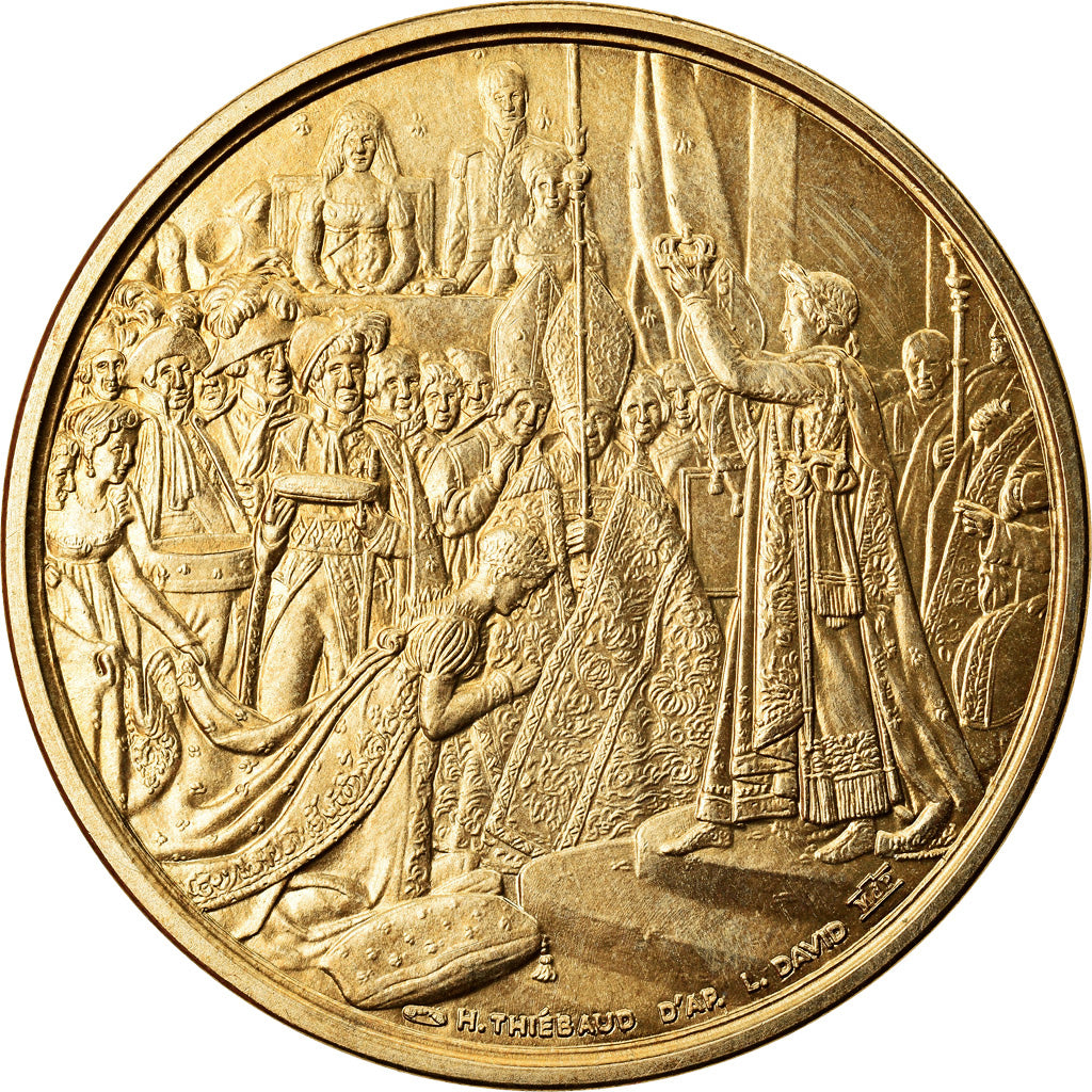 France, Medal, Le sacre de Napoléon Ier par Pie VII, History, Thiébaud