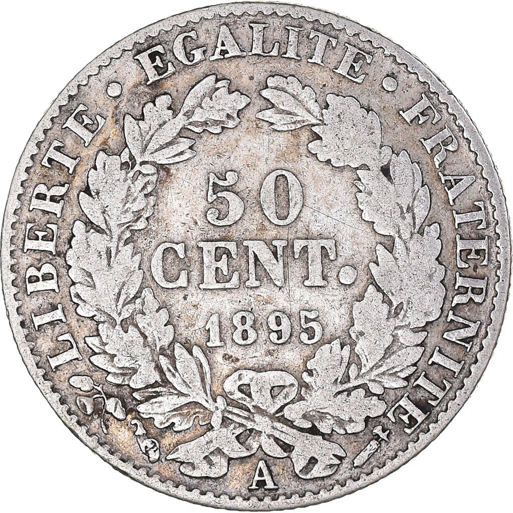 Coin, France, Cérès, 50 Centimes, 1895, Paris, EF(40-45), Silver, KM:834.1