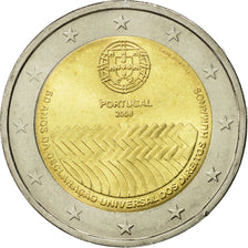 Portugal, 2 Euro, 60 anos da declaracao universal, 2008, SPL, Bi-Metallic