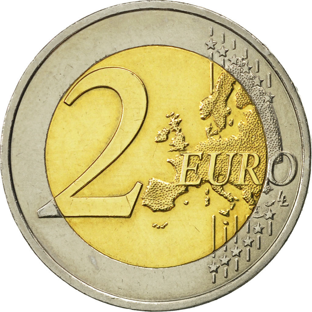 Luksemburg, 2 Euro, 2007, Paris, MS(63), Bimetaliczny, KM:95