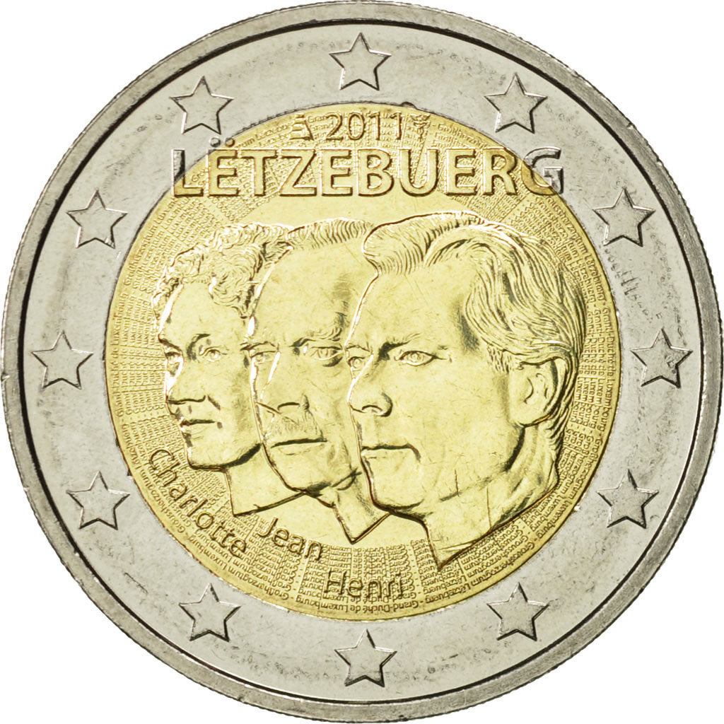 Luxembourg, 2 Euro, Grand-Duché, 2011, MS(63), Bi-Metallic, KM:116