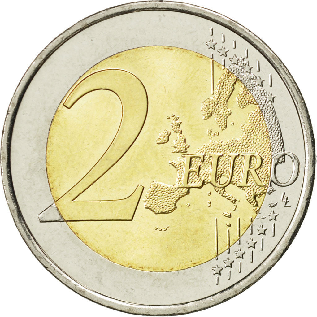 Spain, 2 Euro, 2015, MS(63), Bi-Metallic