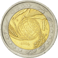 Italy, 2 Euro, World Food Programme, 2004, AU(55-58), Bi-Metallic