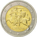 Lithuania, 2 Euro, 2015, UNZ, Bi-Metallic