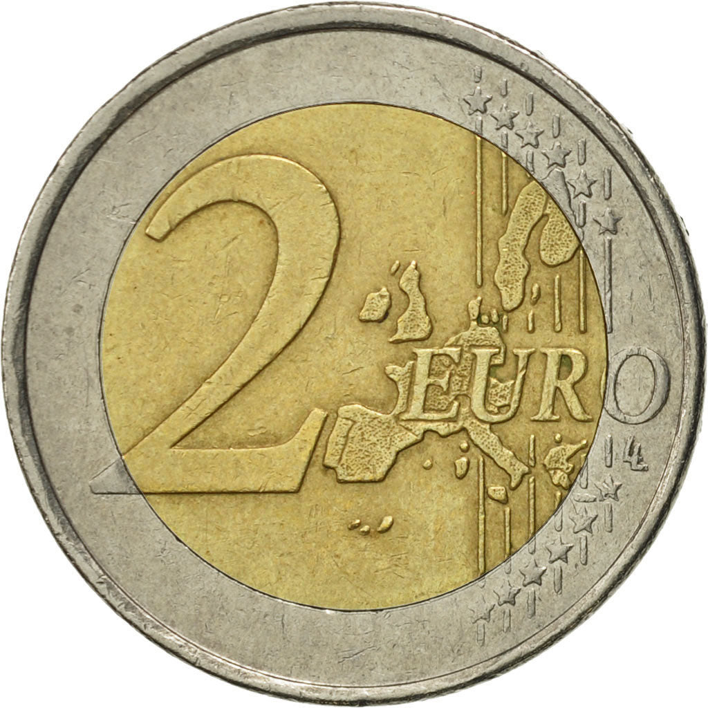 Greece, 2 Euro, 2002, EF(40-45), Bi-Metallic, KM:188