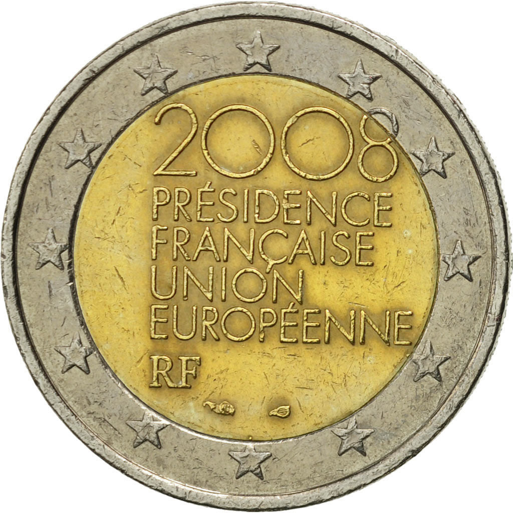 Moneta, Francia, 2 Euro, European Union President, 2008, SPL-, Bi-metallico