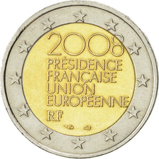 France, 2 Euro, European Union President, 2008, SPL, Bi-Metallic, KM:1459