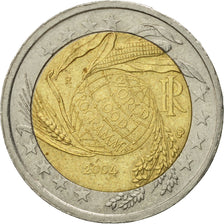 Italy, 2 Euro, World Food Programme, 2004, AU(55-58), Bi-Metallic