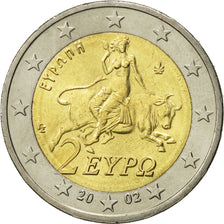 Grecia, 2 Euro, 2002, SC, Bimetálico, KM:188